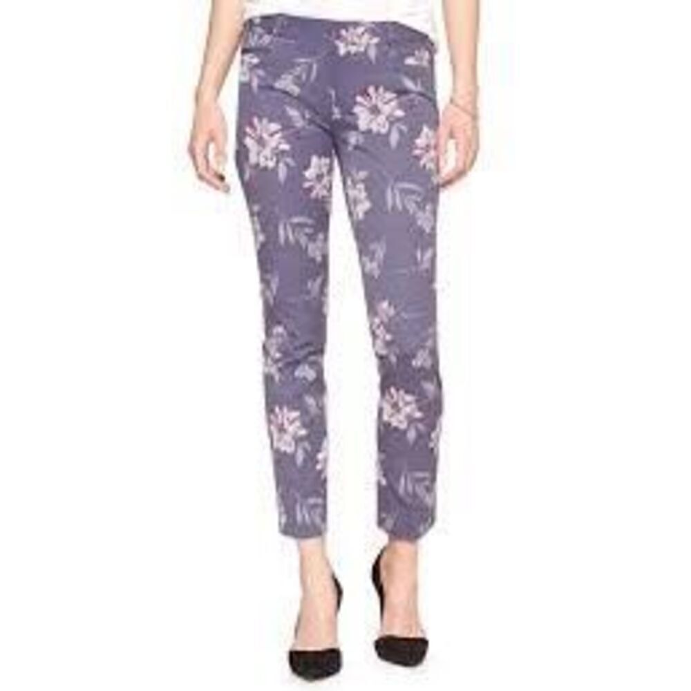 Banana Republic Sloan Floral Slim Ankle Pant SZ 2